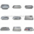 Takeaway Einweg-Fast-Food-Platten, Aluminium Fast-Food-Platten